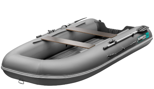 Лодка надувная Gladiator E330S темносерый (СПБ)
