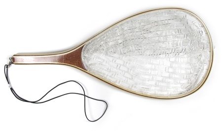 Картинка Подсачек Fly-Fishing деревянный с с пластиковой сеткой от магазина Главный Рыболовный