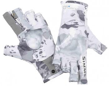 Перчатки Simms Solarflex SunGlove, Cloud Camo Grey, (S)