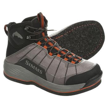 Картинка Ботинки забродные Simms Flyweight Boot Felt, Steel Grey, (10) от магазина Главный Рыболовный