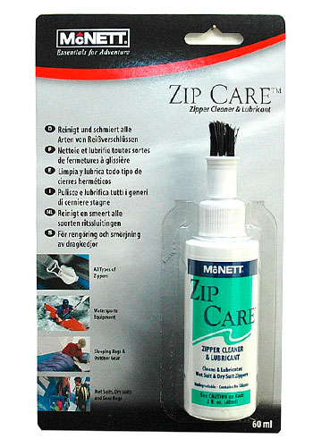 Картинка Средство по защите и уходу за молниями Mc Nett  Zip Care™ Liquid Zipper Cleaner & Lubricant 60ml от магазина Главный Рыболовный