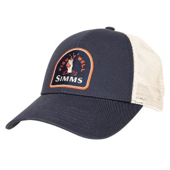 Картинка Кепка Simms Fish It Well Small Fit Trucker, Admiral Blue от магазина Главный Рыболовный