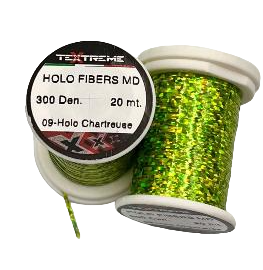Голографический люрекс Textreme Holo Fibers MD 300 Den 09-Holo Chartreuse (20 м)