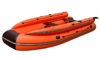 Картинка Лодка надувная SibRiver Абакан 420 Jet оранжево-черная от магазина Адмирал моторс