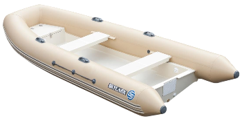 Лодка надувная Skylark Rib 420 бежевый, корпус белый
