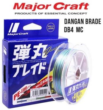 Шнур плётеный Major Craft DB4-150 №0,8, 14 lb (0,12 мм, 6,1 кг) разноцветный