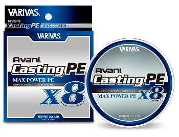 Шнур плетёный Varivas Avani Casting Max Power PE X8 №2, 33 lb, 200 м, белый