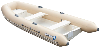 Лодка надувная Skylark Rib 420 графит, корпус чёрный