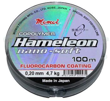 Леска Momoi Hameleon Nano-Soft Fluorocarbon coating 0,20 мм, 4,7 кг, 100 м, прозрачная