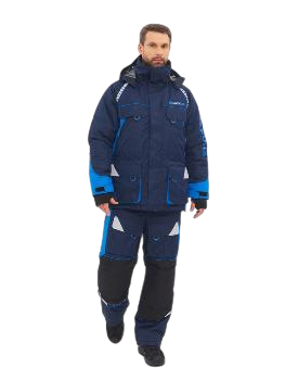 Костюм зимний Huntsman "Yakutia", Galaxy Breathable, тёмно-синий (52-54/170-176)