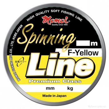 Леска Momoi Spinning Line F-Yellow 0,20 мм, 5,0 кг, 100 м, флуоресцентная(Япония)