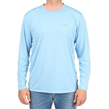 Картинка Термофутболка Simms Solar Tech Tee, Silver & Sun Faded Denim, (XL) от магазина Главный Рыболовный