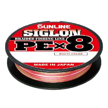 Шнур плетёный Sunline Siglon PE X8 №1, 0,171 мм, 7,7 кг, 100 м, многоцветный