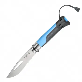 Картинка Нож Opinel Outdoor №8 VRI (пластик/нержавеющая), синий от магазина Главный Рыболовный