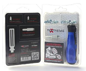 Набор для шипования ботинок Textreme Kit Tungsten Stud Aggressive for rubber sole Kit (24 шт.)