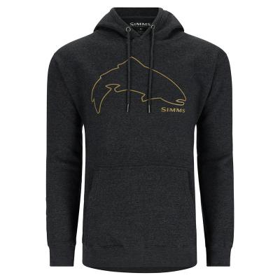 Толстовка Simms Trout Outline Hoody, Charcoal Heather (S)