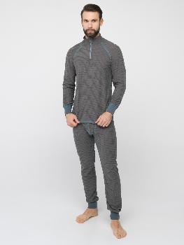 Термобельё Huntsman "Thermoline ZIP", флис, серый (52-54, Рост: XL)