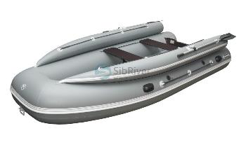 Картинка Лодка надувная SibRiver Абакан 380 Jet серая от магазина Адмирал моторс
