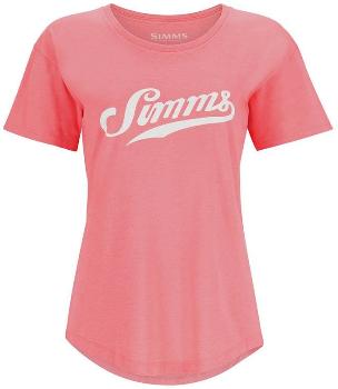 Футболка Simms Women's Script T-Shirt, Coral, (L)