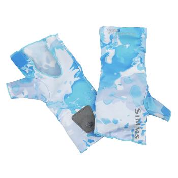 Перчатки Simms Solarflex No-Finger SunGlove, Cloud Camo Blue, (S/M)