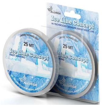 Картинка Леска Allvega "Ice Line Concept" 25м 0,14мм (2,78кг) прозрачная от магазина Главный Рыболовный