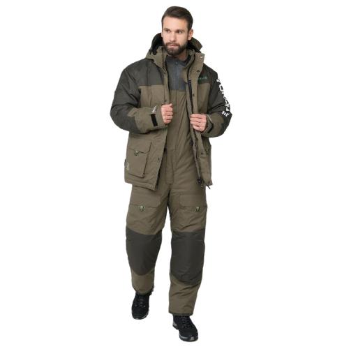 Картинка Костюм зимний Huntsman "Yukon Ice", Breathable, хаки ( 52-54/182-188) от магазина Главный Рыболовный