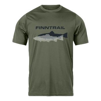 Футболка Finntrail Shadow fish, Khaki_N (M)