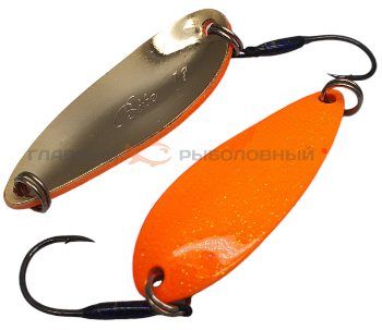 Блесна колеблющаяся Art Fishing Bite Orange Diamond, 43 мм, 7 г