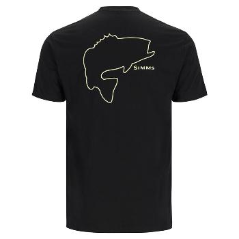 Футболка Simms Bass Outline T-Shirt, Black (S)