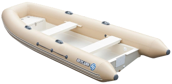 Лодка надувная Skylark Rib 420 оранжевый, корпус чёрный