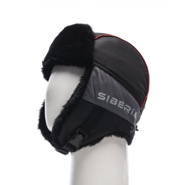 Картинка Шапка-ушанка зимняя Huntsman "Siberia", Breathable, серый/чёрный мех норка (56-58) от магазина Главный Рыболовный