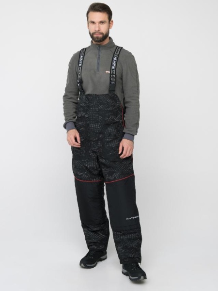 Картинка Костюм зимний Huntsman "Siberia Reflect", Reflex Membrane, чёрный (48-50/170-176) от магазина Главный Рыболовный