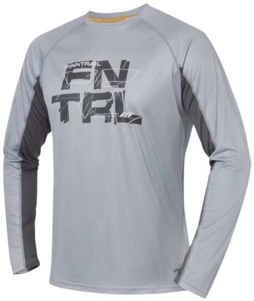 Картинка Лонгслив Finntrail Wave Logo Grey (XS) от магазина Главный Рыболовный