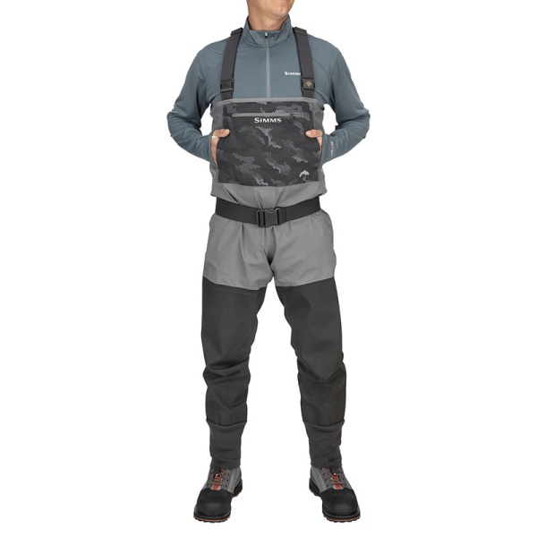 Картинка Вейдерсы Simms Guide Classic Stockingfoot, Carbon (S) от магазина Главный Рыболовный
