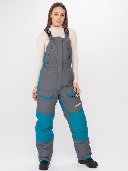 Картинка Костюм зимний женский Huntsman "Siberia Lady", Breathable, бирюзовый/серый (48-50/158-164) от магазина Главный Рыболовный