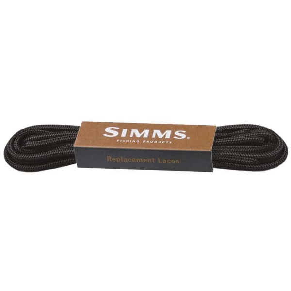 Картинка Шнурки для ботинок Simms Replacement Laces, Black от магазина Главный Рыболовный