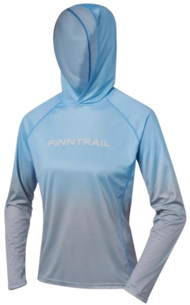 Картинка Лонгслив женский Finntrail Venus Hood W LightBlue (S) от магазина Главный Рыболовный