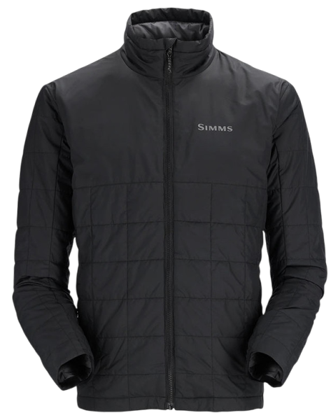 Картинка Куртка Simms Fall Run Collared Jacket '21, Black (L)  от магазина Главный Рыболовный