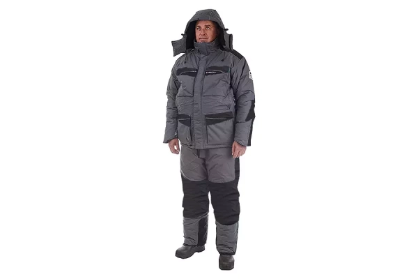 Картинка Костюм зимний Higashi "Winter Air" SE, Grey/Black, -45, (L) от магазина Главный Рыболовный