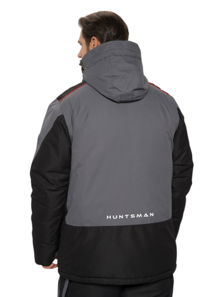 Картинка Костюм зимний Huntsman "Yukon Ice", Breathable, серый/чёрный (44-46/170-176) от магазина Главный Рыболовный