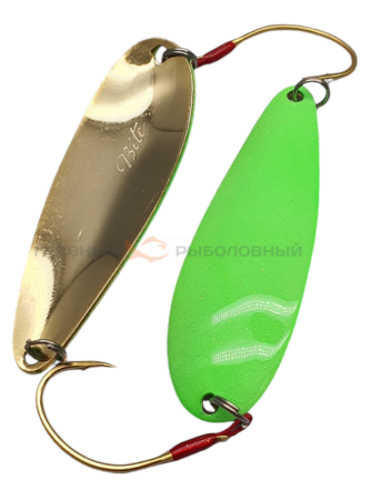 Картинка Блесна Art fishing Bite lime diamond, 80 мм, 20 г. от магазина Главный Рыболовный