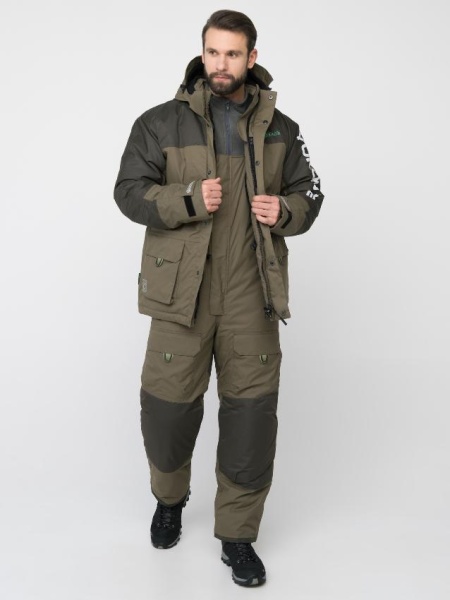 Картинка Костюм зимний Huntsman "Yukon Ice", Breathable, хаки (44-46/170-176) от магазина Главный Рыболовный