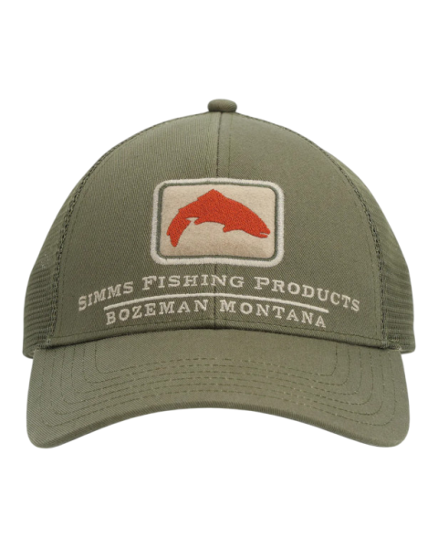 Картинка Кепка Simms Trout Icon Trucker, Riffle Green от магазина Главный Рыболовный