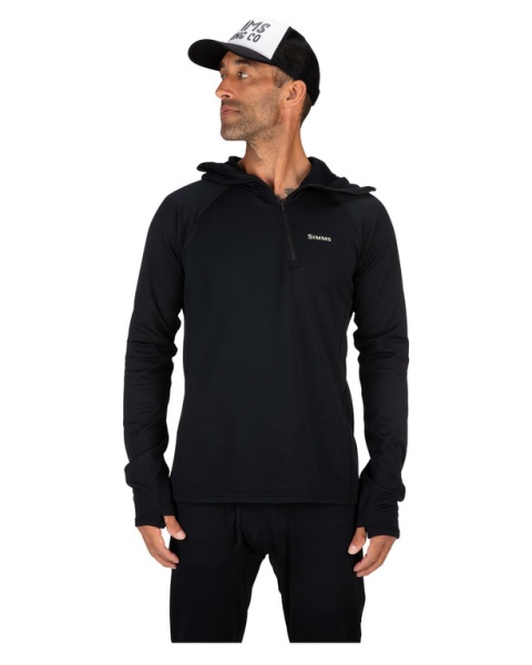 Картинка Толстовка Simms Heavyweight Baselayer Hoody, Black (S) от магазина Главный Рыболовный