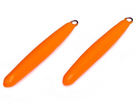 Картинка Грузило Higashi Long Sinker Fluo orange, 20 г от магазина Главный Рыболовный