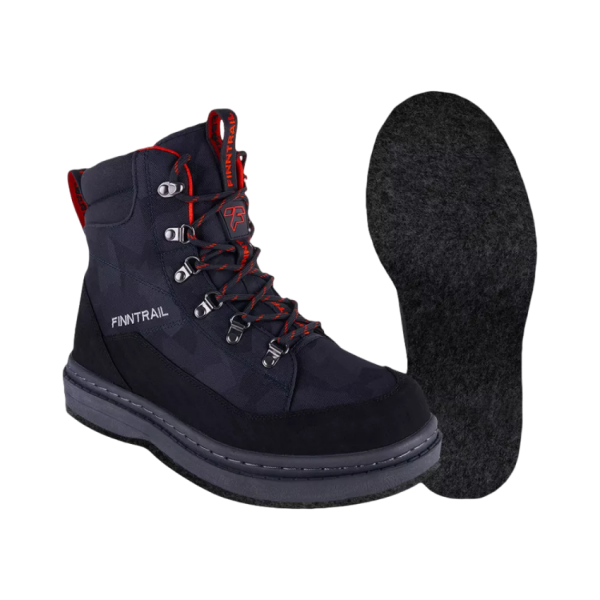 Картинка Ботинки забродные Finntrail Greenwood CamoShadowBlack, войлок, р.42 (09) от магазина Главный Рыболовный