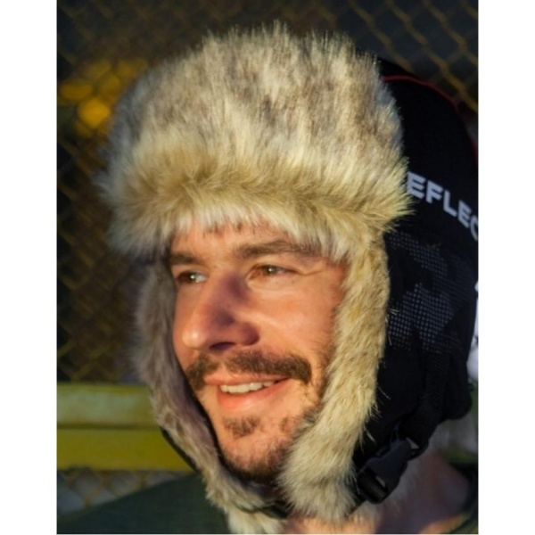 Картинка Шапка-ушанка зимняя Huntsman "Reflect", Reflex Membrane, чёрный мех волк (58-60) от магазина Главный Рыболовный