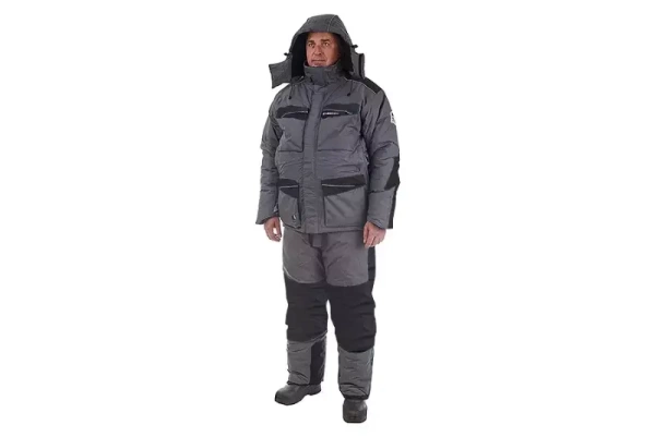 Картинка Костюм зимний Higashi "Winter Air" SE, Grey/Black, -45, (XL) от магазина Главный Рыболовный
