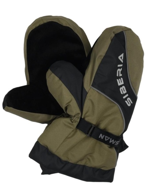 Картинка Рукавицы Huntsman "Siberia", Breathable, хаки/чёрный от магазина Главный Рыболовный