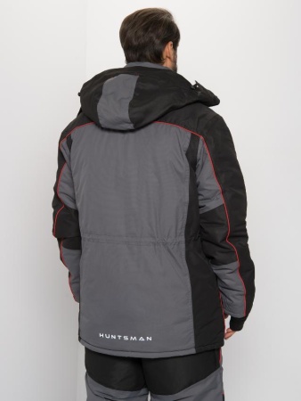 Картинка Костюм зимний Huntsman "Siberia LUX", Breathable, серый/черный (44-46/182-188) от магазина Главный Рыболовный